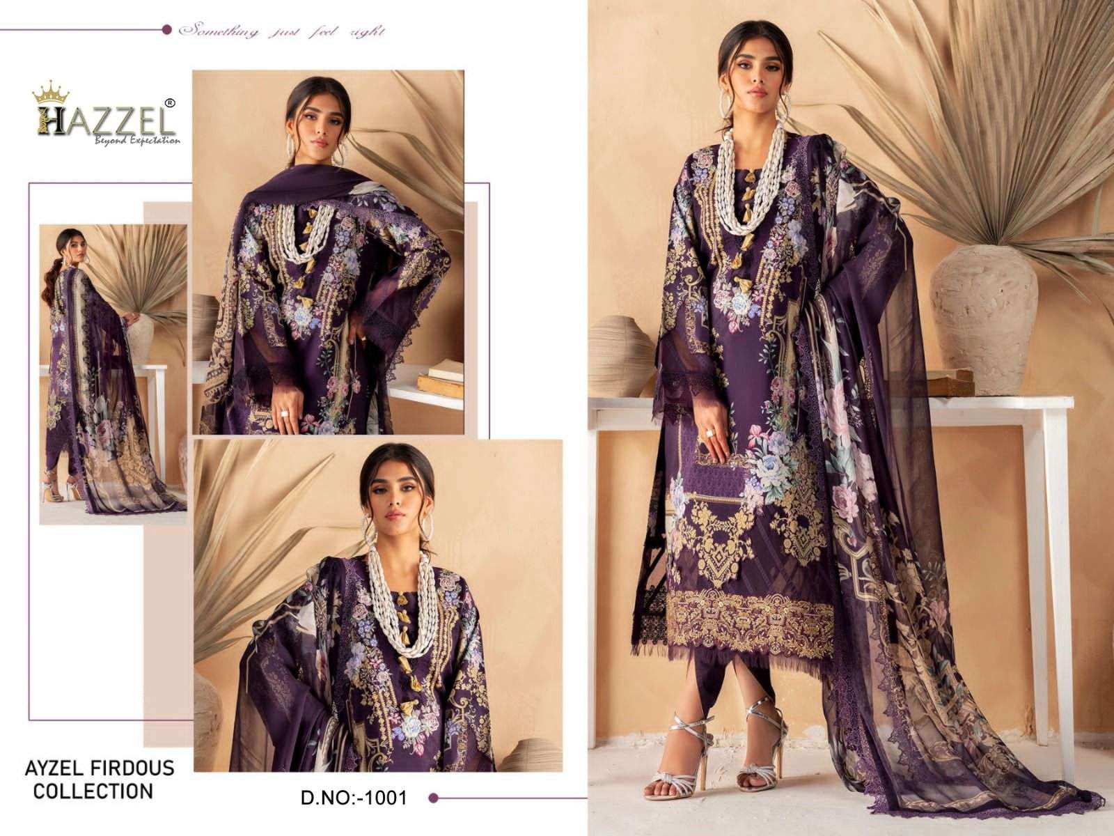 HAZZEL AYZEL FIRDOUS cotton COLLECTION Salwar kameez Wholesale catalog