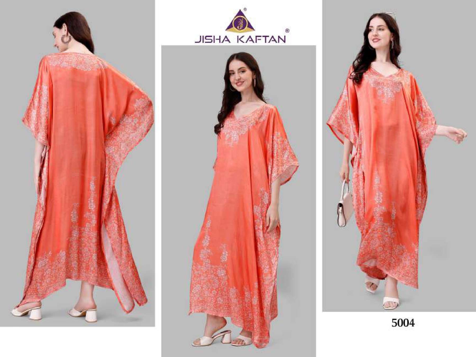 JISHA Natural Satin KAFTAN Wholesale catalog