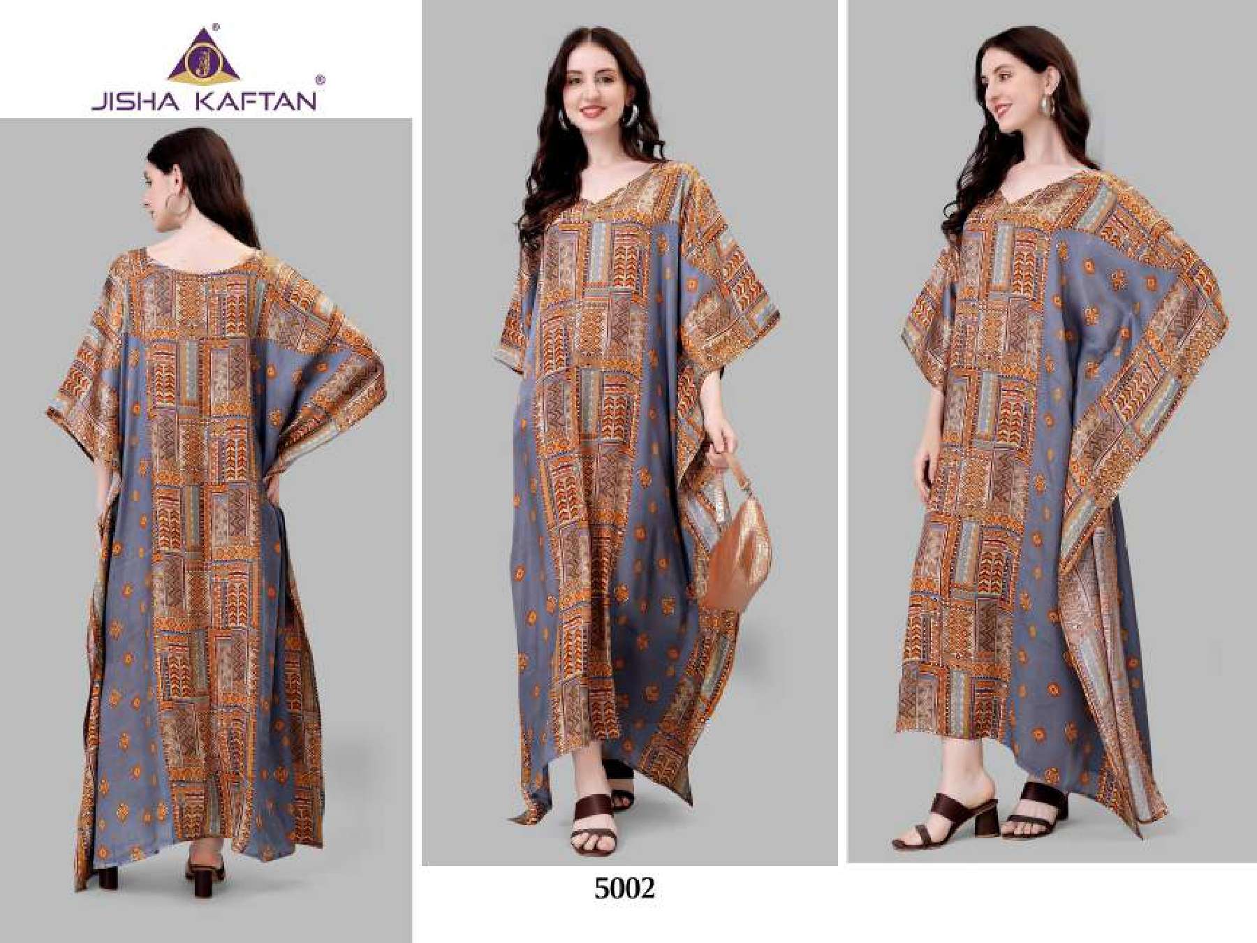 JISHA Natural Satin KAFTAN Wholesale catalog