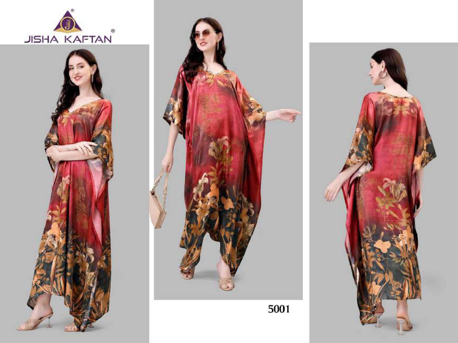 JISHA Natural Satin KAFTAN Wholesale catalog