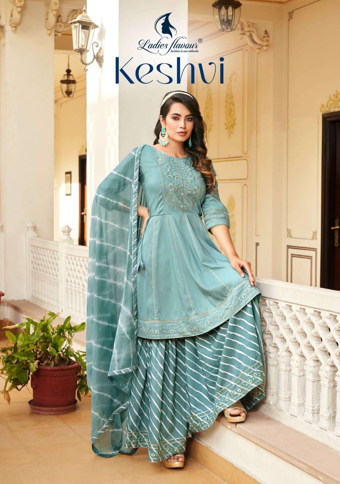 Ladies Flavour Rangat Vol-1 -Kurti Pant With Dupatta -Wholesale Catalog