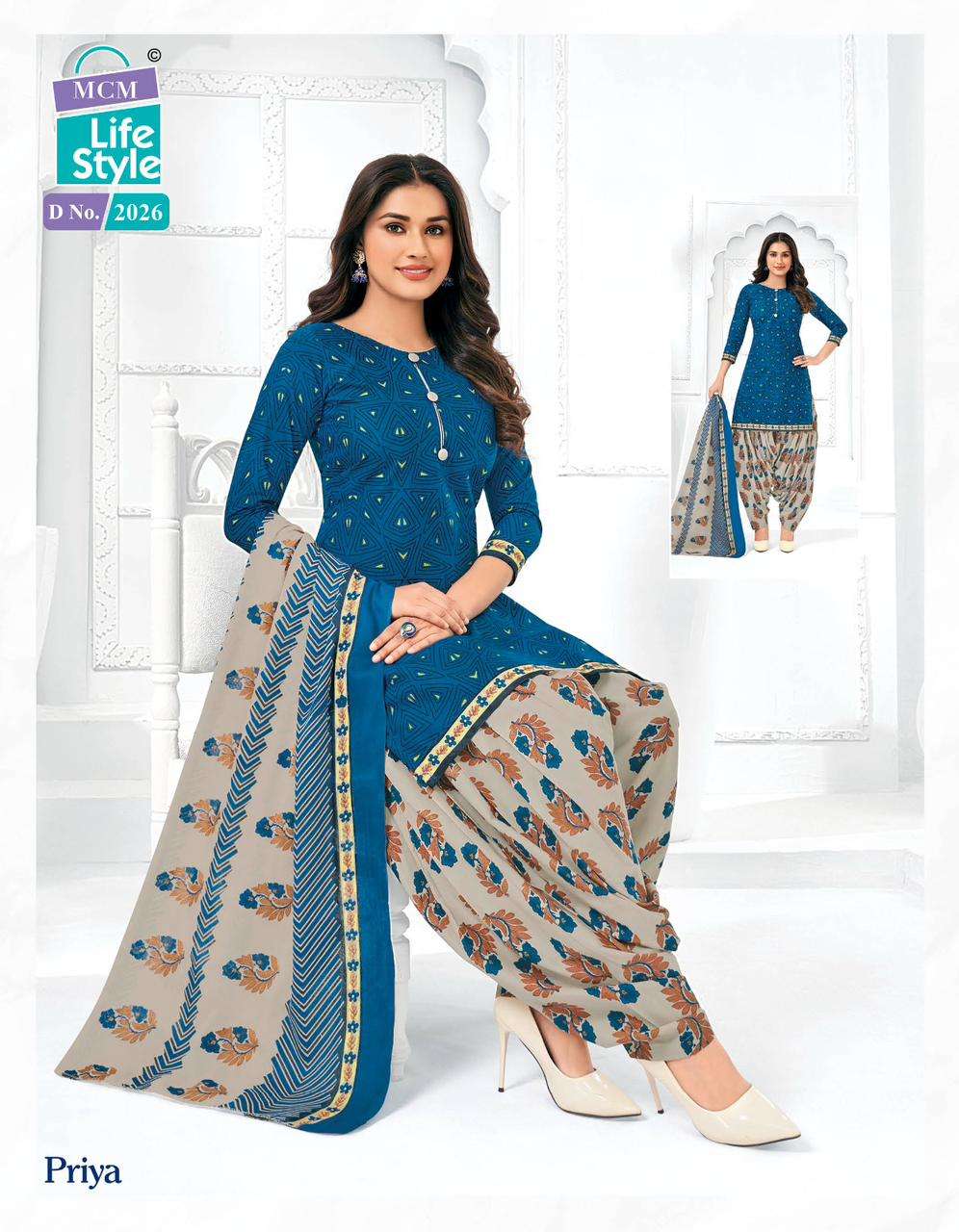 Mcm Lifestyle Priya Vol 12 Remix Cotton Salwar Suits Wholesaler Surat