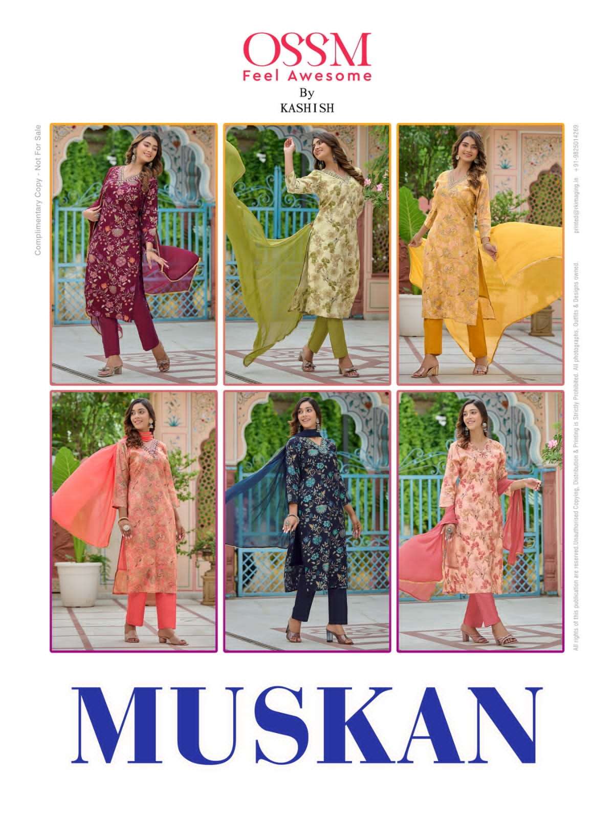 OSSM MUSKAN V Neck Kurti Wholesale catalog