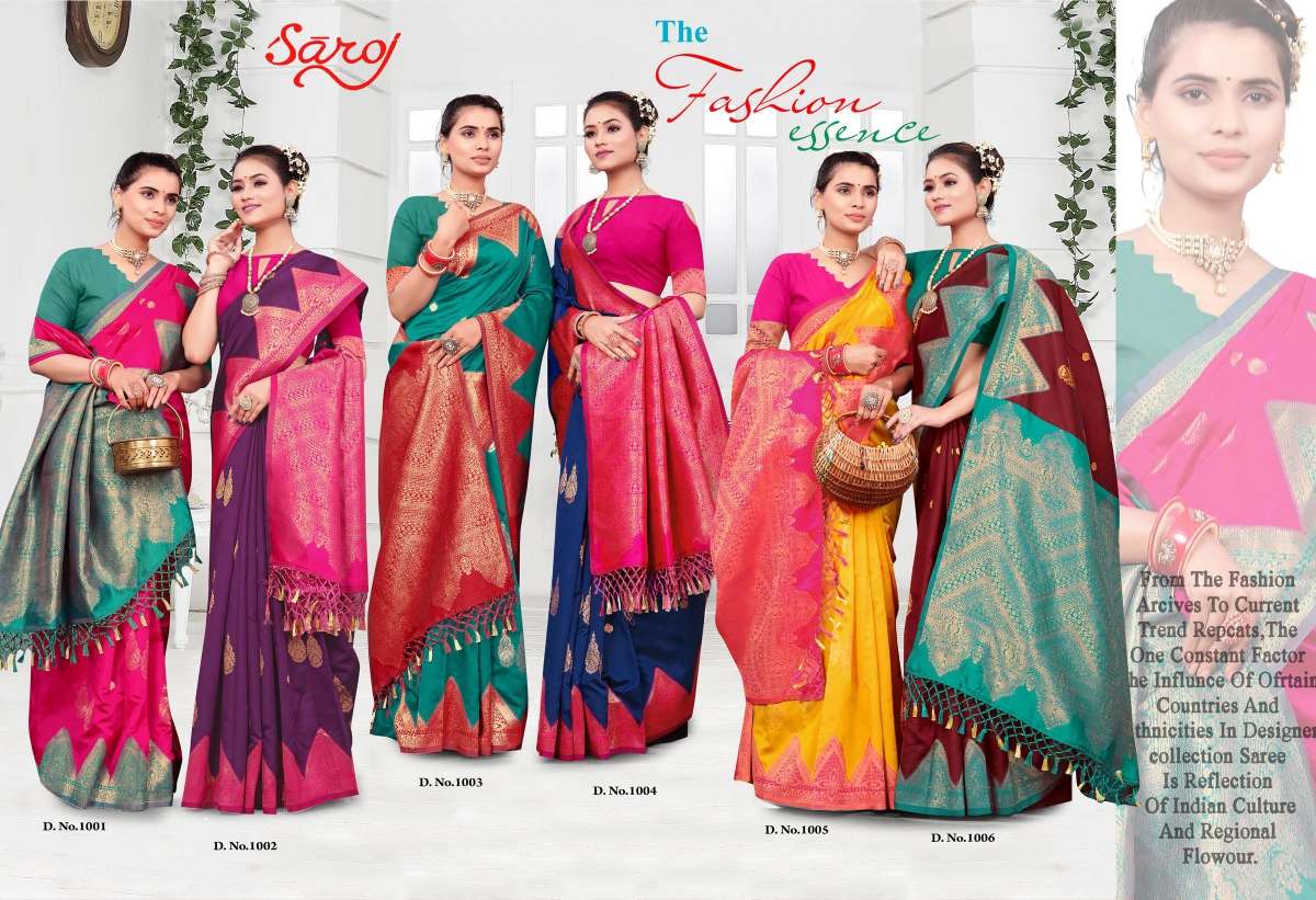 Saroj Aanchal Vol-1 Designer Soft silk Saree Wholesale catalog