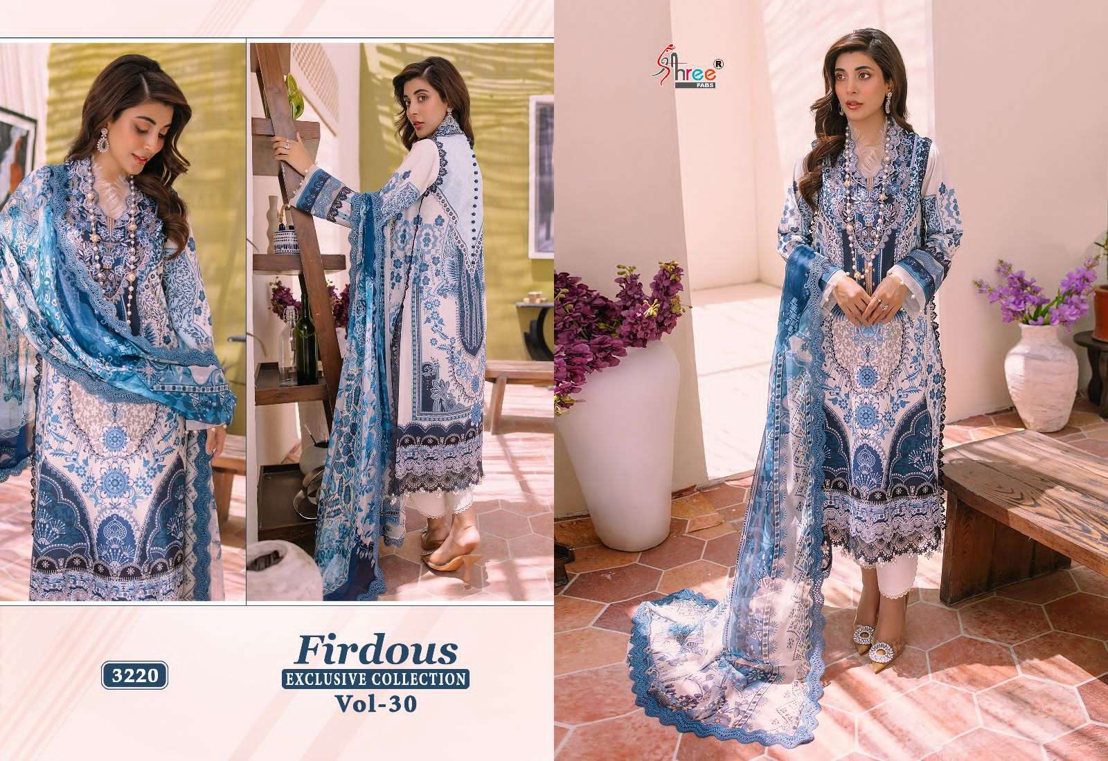 Shree Firdouse Exclusive Collection 30 Chiffon Dupatta Pakistani Suits Wholesale catalog