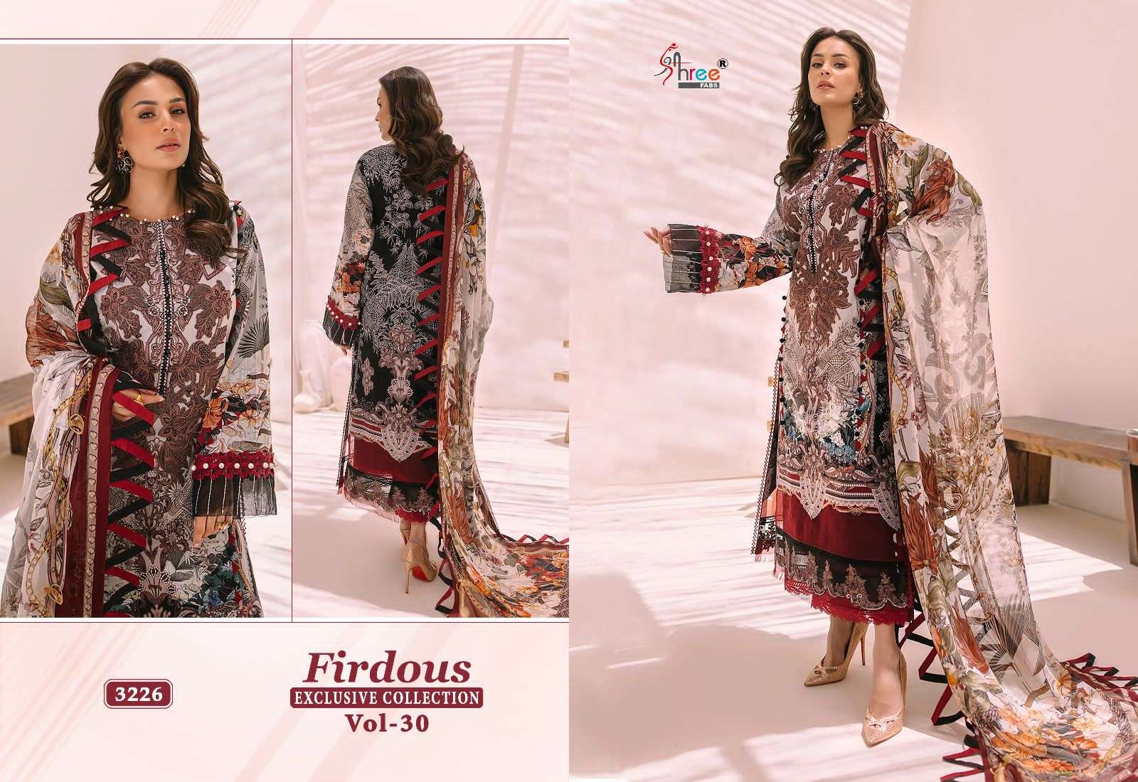 Shree Firdouse Exclusive Collection 30 Chiffon Dupatta Pakistani Suits Wholesale catalog