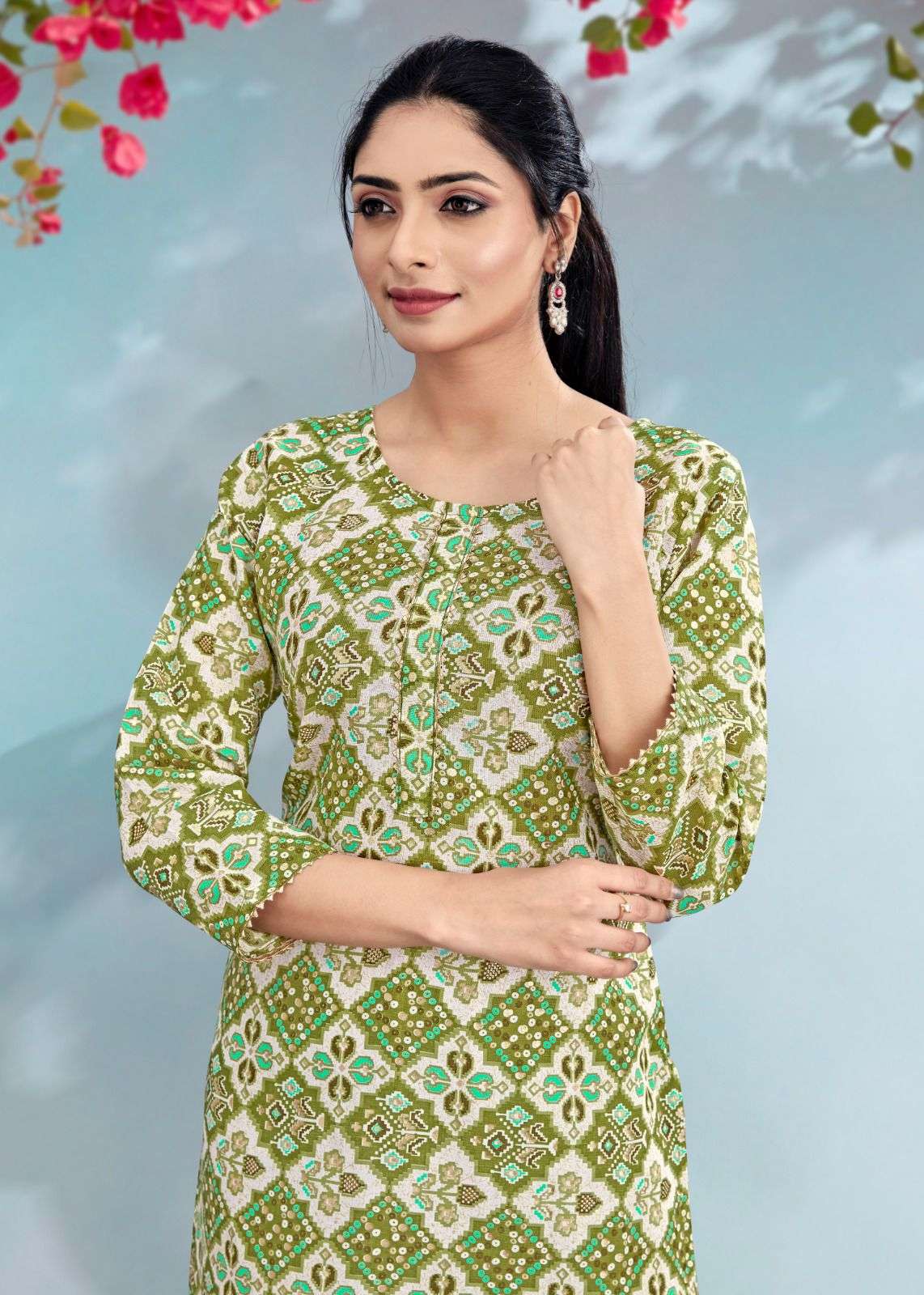 ANKITA-1 RAYON COTTON Kurti Wholesale catalog