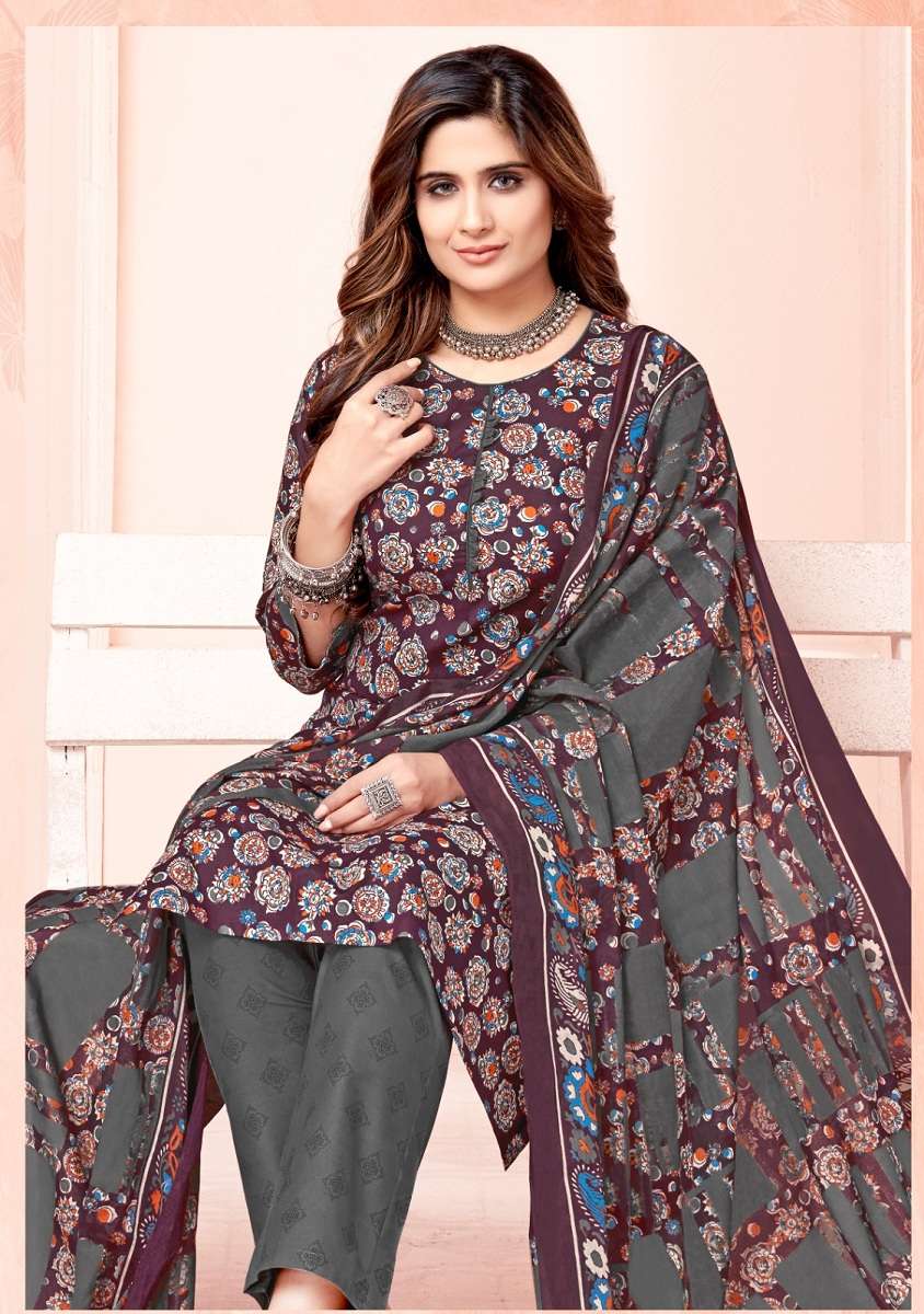 Manjeera Shayrana Rayon Foil Print Top Bottom With Dupatta On Wholesale