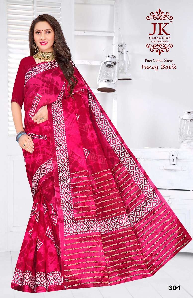 JK Fancy Batik Vol-3 - Cotton Saree  - Wholesale Catalog