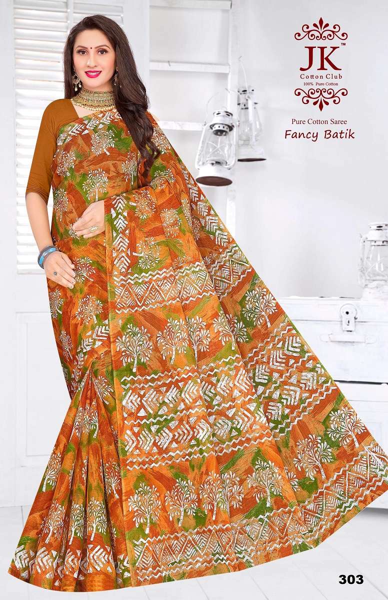 JK Fancy Batik Vol-3 - Cotton Saree  - Wholesale Catalog