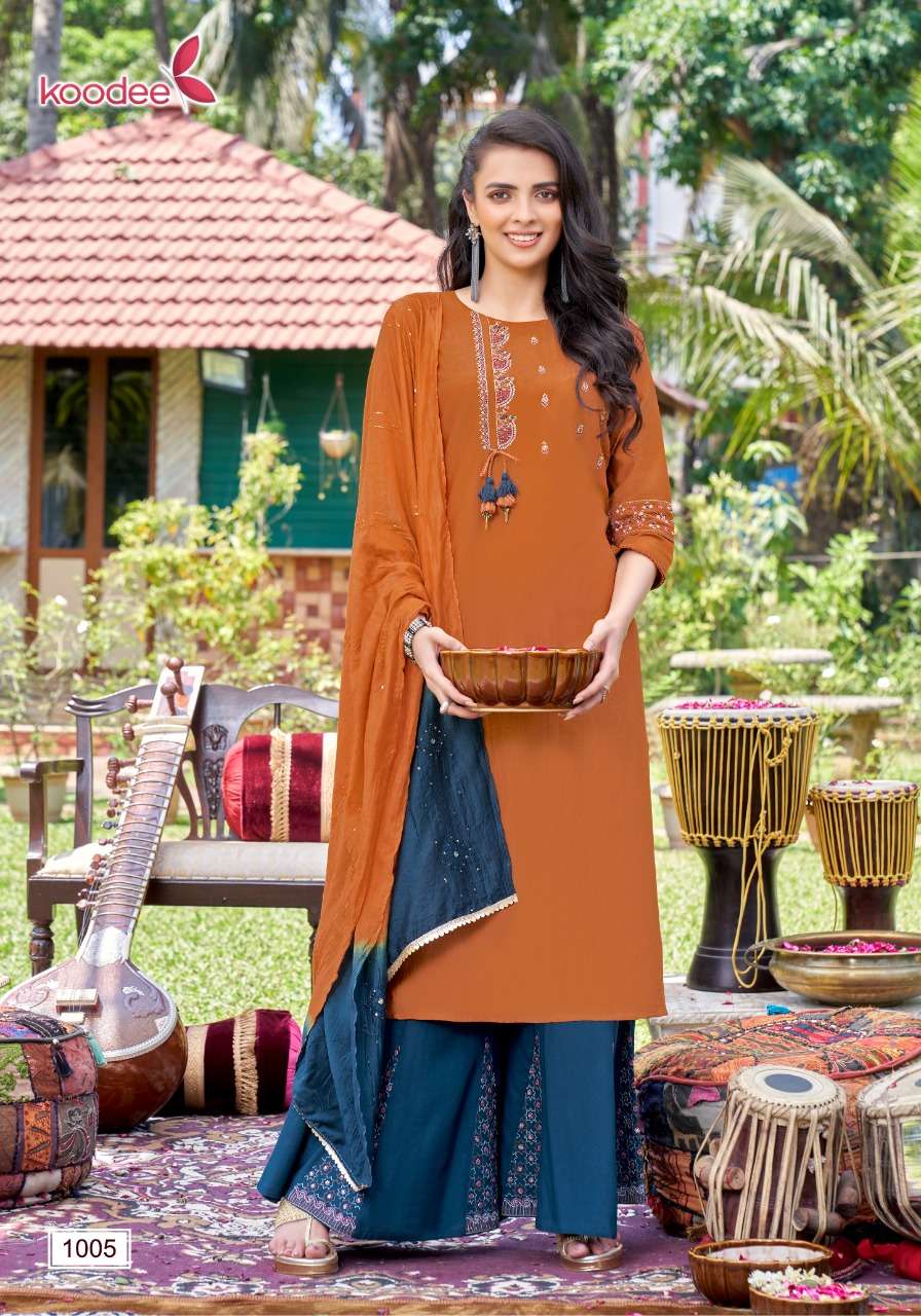 Koodee Sanaya-1 Viscose Readymade Dress Wholesale catalog