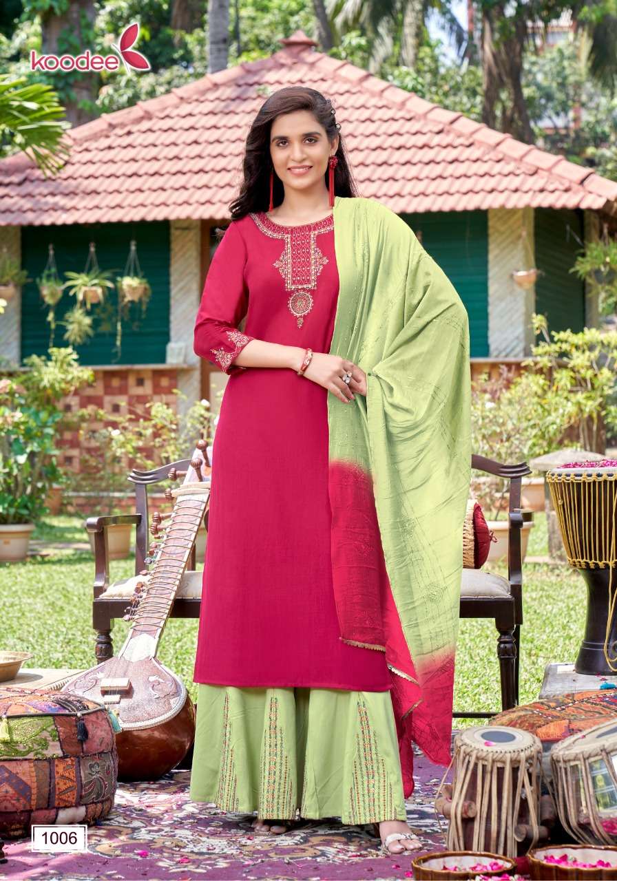 Koodee Sanaya-1 Viscose Readymade Dress Wholesale catalog