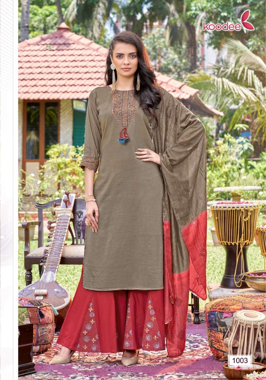 Koodee Sanaya-1 Viscose Readymade Dress Wholesale catalog