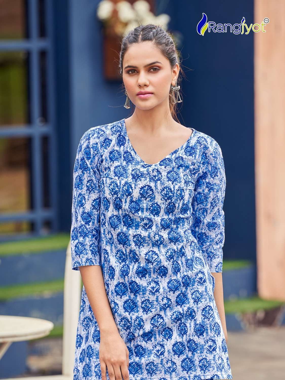 Rangjyot Cotton Naya Kurti Wholesale catalog