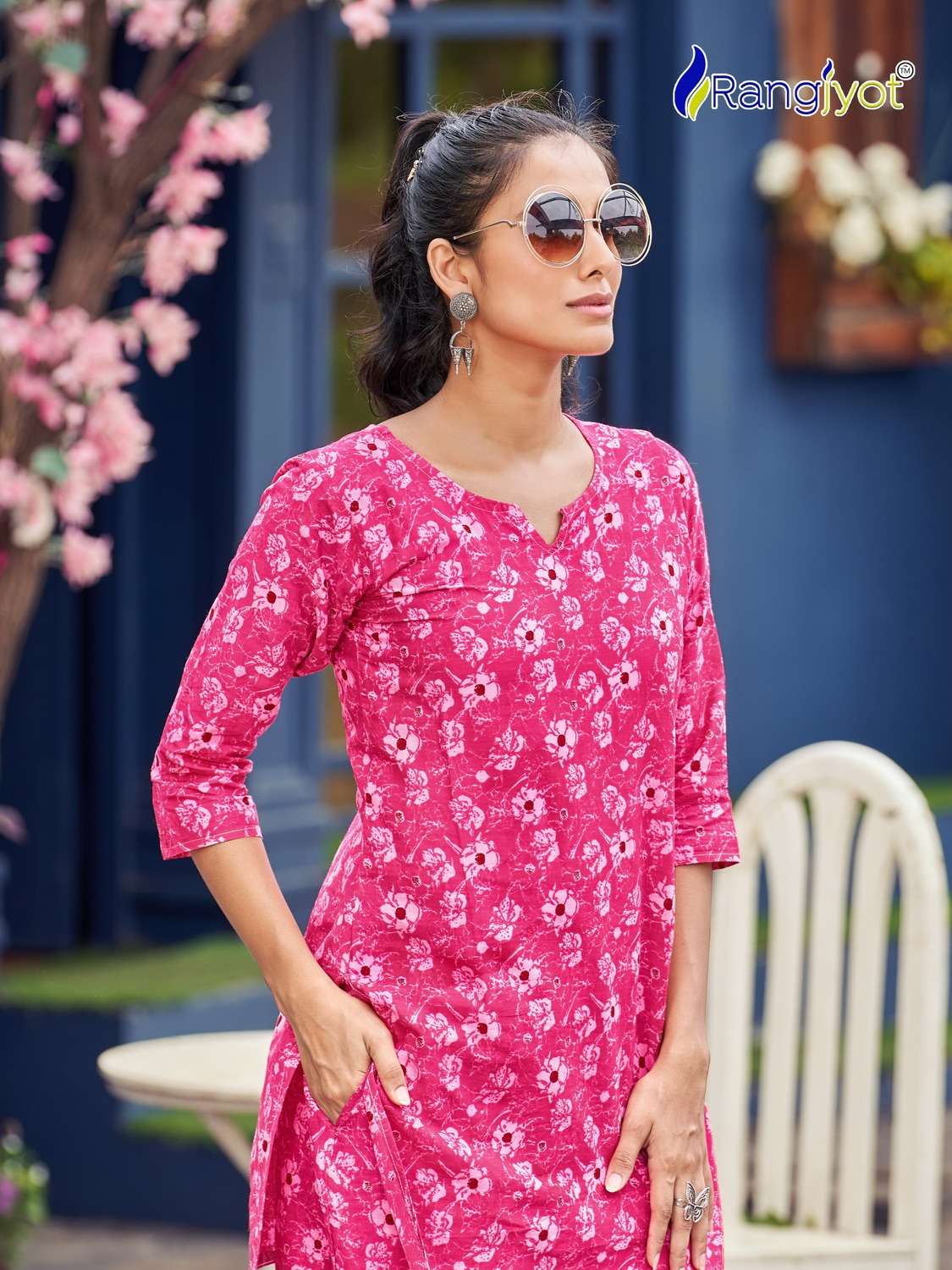 Rangjyot Cotton Naya Kurti Wholesale catalog