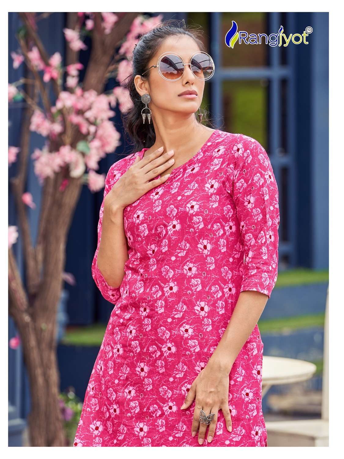 Rangjyot Cotton Naya Kurti Wholesale catalog