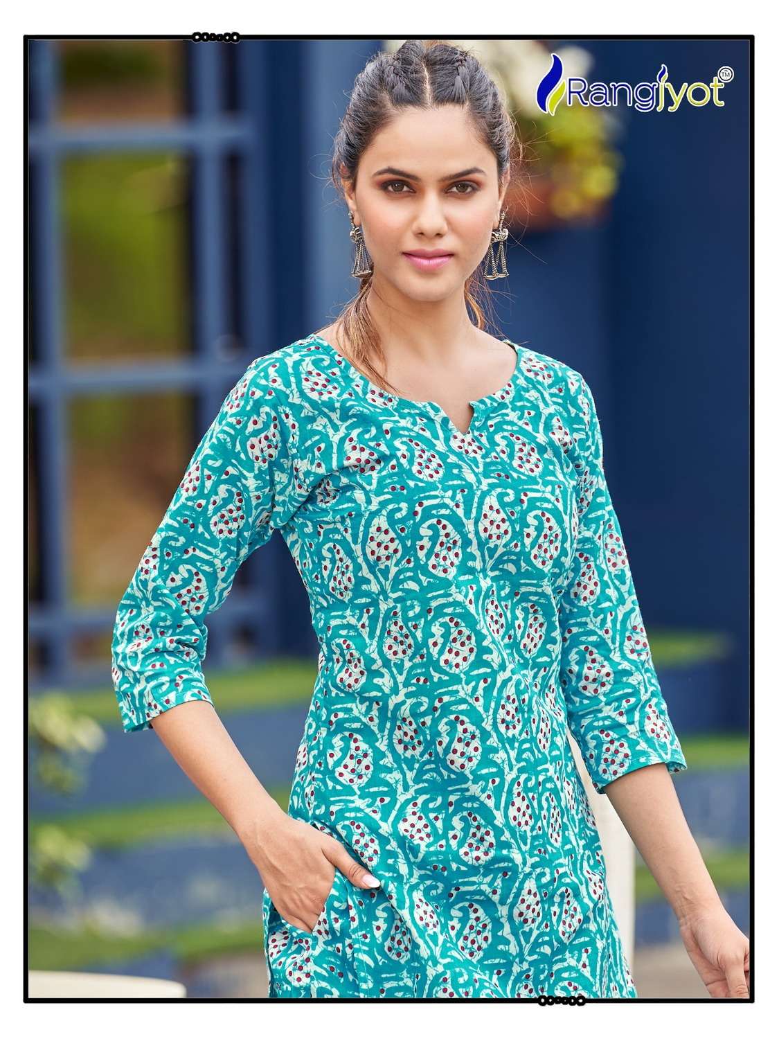 Rangjyot Cotton Naya Kurti Wholesale catalog