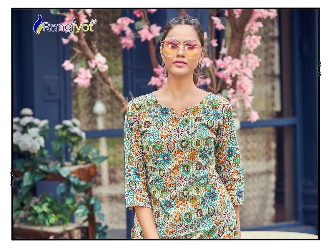 Rangjyot Cotton Naya Kurti Wholesale catalog