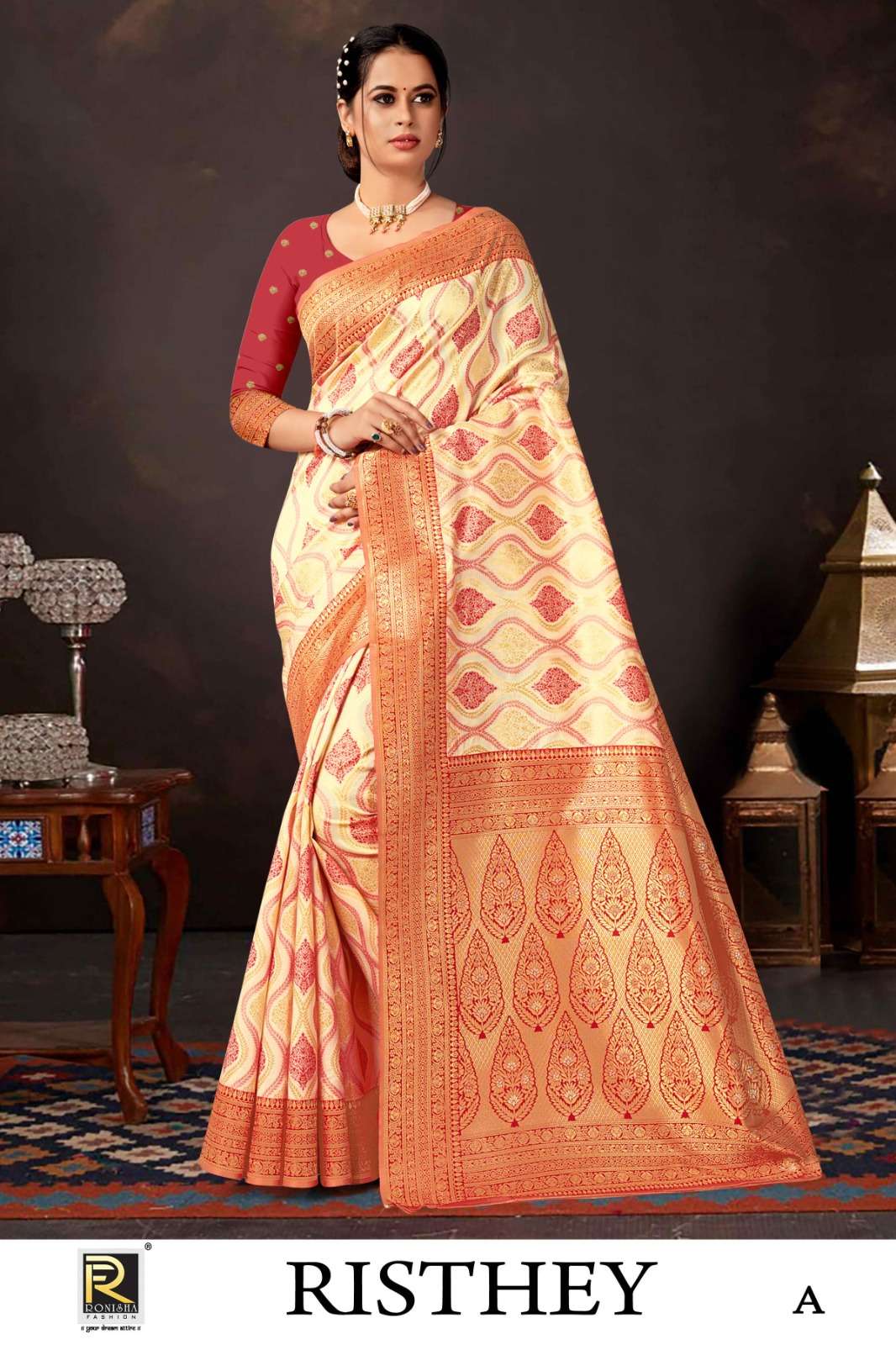 Buy Pink Fancy Banarasi silk Saree-UNM70529 Online at  Unnatisilks.com|UNM70529
