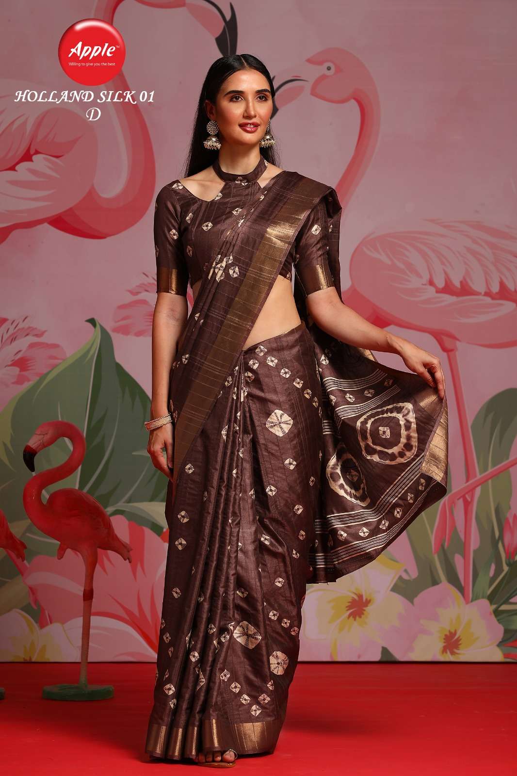 Apple Holland 01 Printed Designer Saree Wholesale catalog