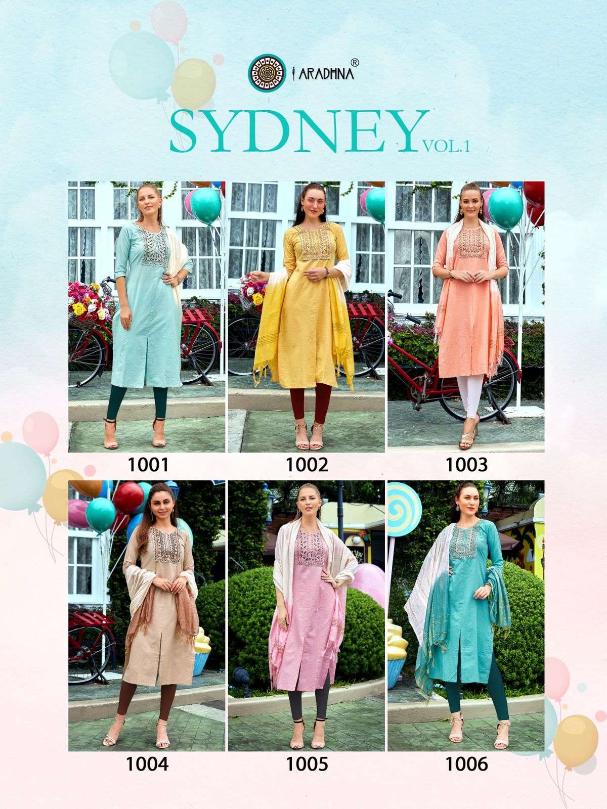 ARADHNA SYDNEY VOL 1 Kurti Wholesale catalog