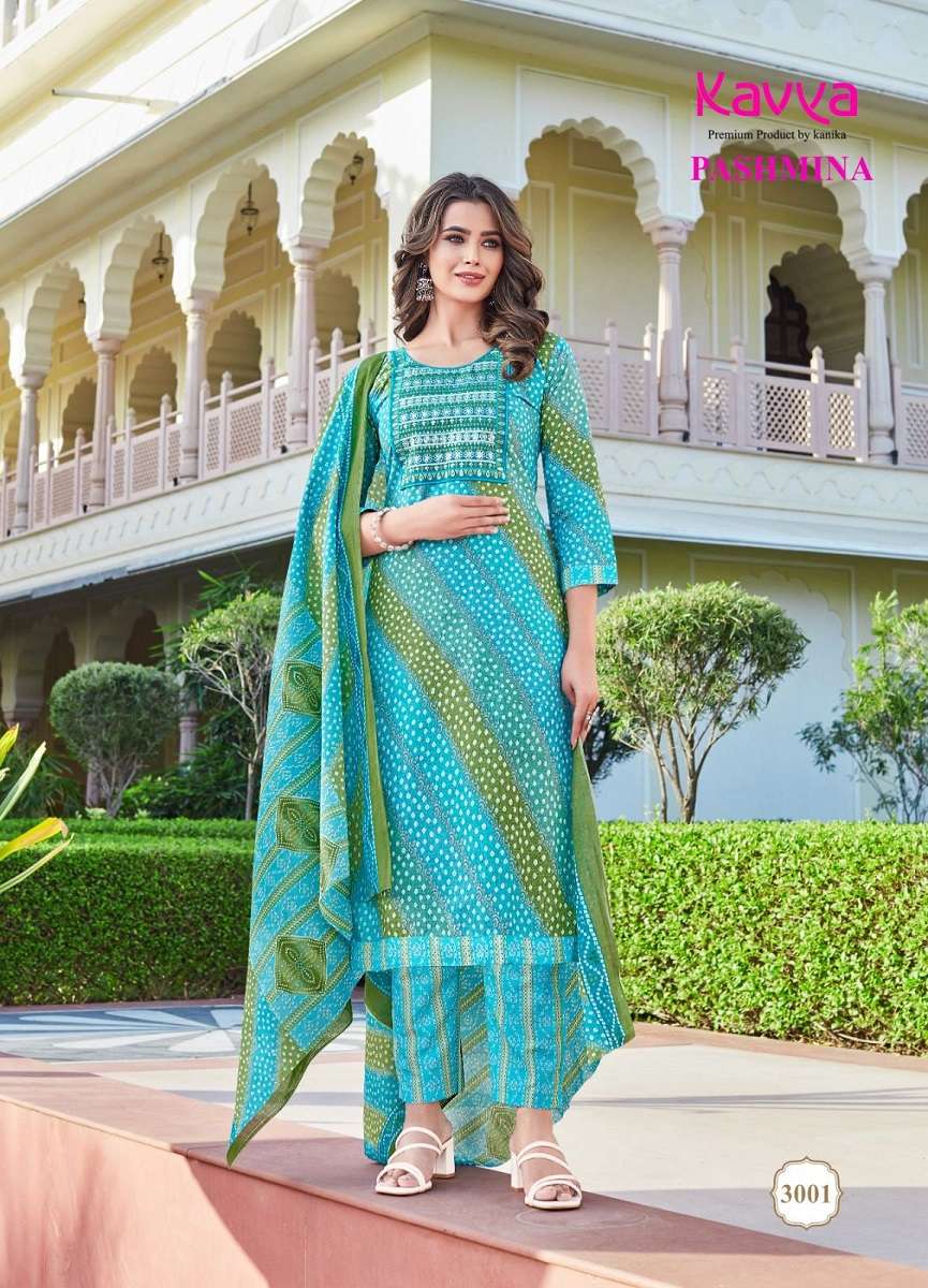 Kavya Pasmina Vol-3 Kurti Pant With Dupatta -Wholesale Catalog