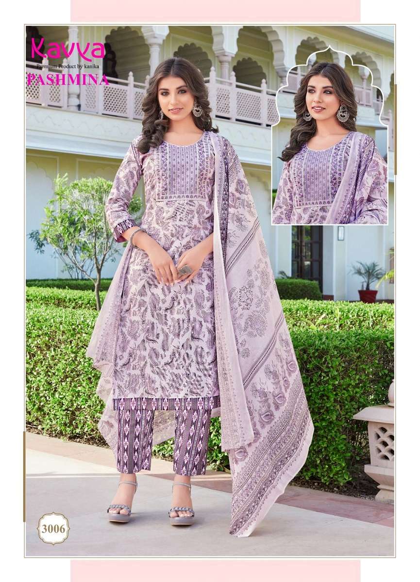 Kavya Pasmina Vol-3 Kurti Pant With Dupatta -Wholesale Catalog