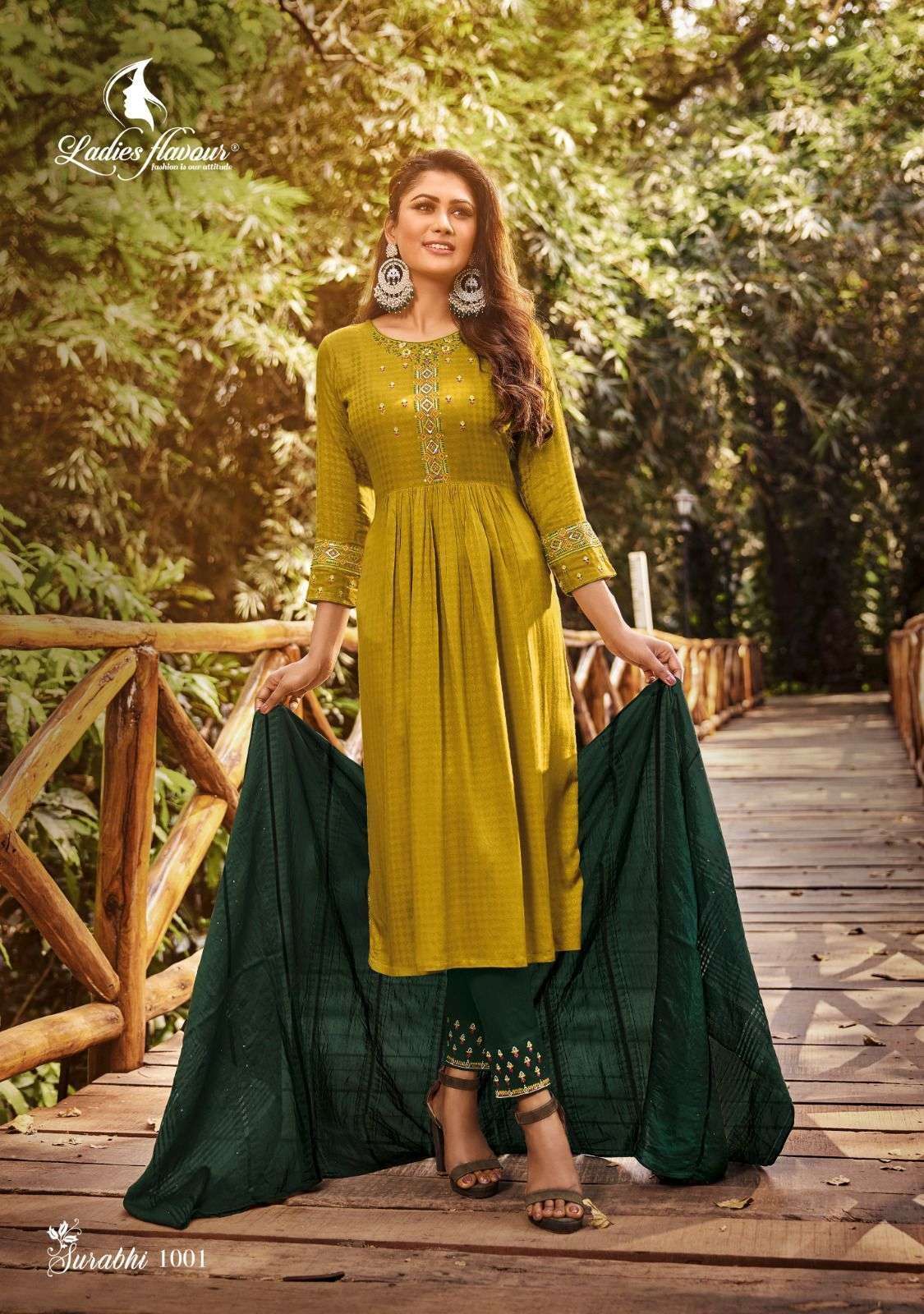 Ladies Flavour Surabhi Vol 1 Kurti Wholesale catalog