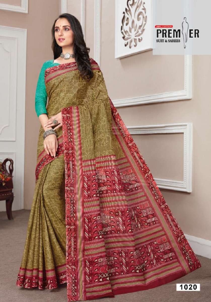 	Premier Vasudha Vol-1 – Cotton Saree -Wholesale Catalog