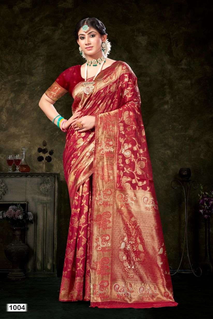 Saroj Maarina Vol-1 Wholesale Soft Silk Organza Sarees - textiledeal.in