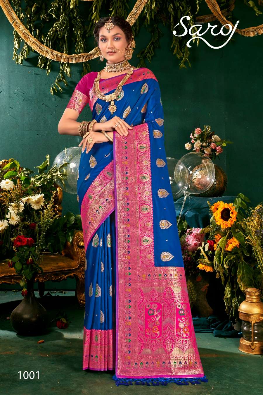 Saroj Saree   Yog Mukta vol-2  Heavy paithani silk saree