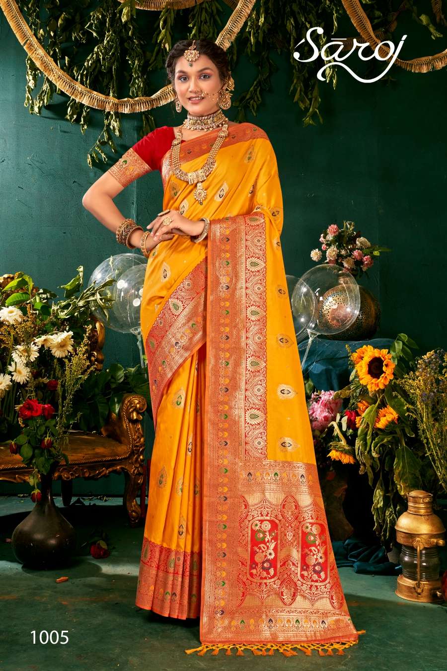 Saroj Saree   Yog Mukta vol-2  Heavy paithani silk saree