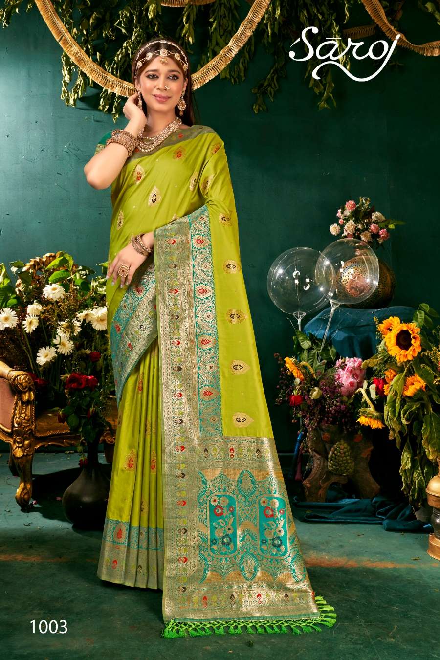 Saroj Saree   Yog Mukta vol-2  Heavy paithani silk saree