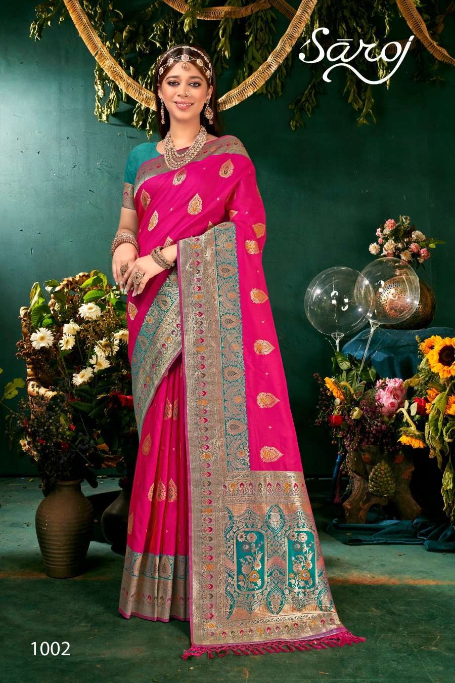 Saroj Saree   Yog Mukta vol-2  Heavy paithani silk saree