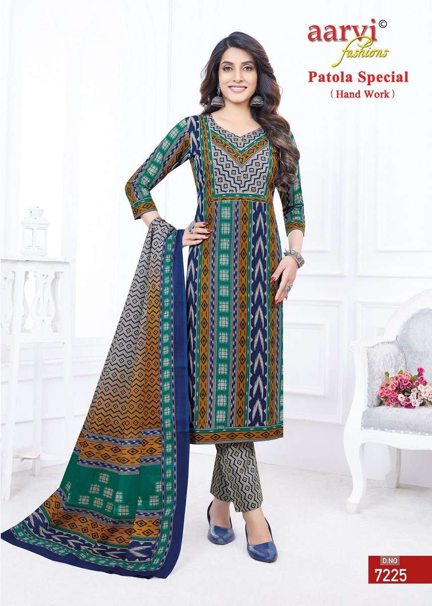 Aarvi Patola Special Vol-1 – Kurti Pant With Dupatta -Wholesale Catalog