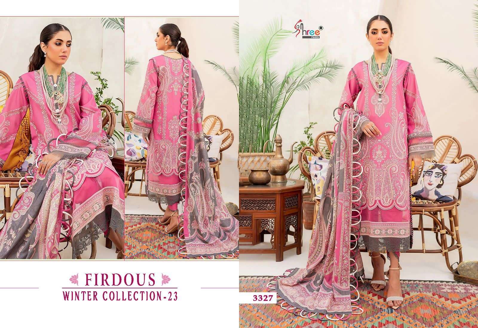 FIRDOUS WINTER COLLECTION - 23 Salwar Kameez Wholesale catalog