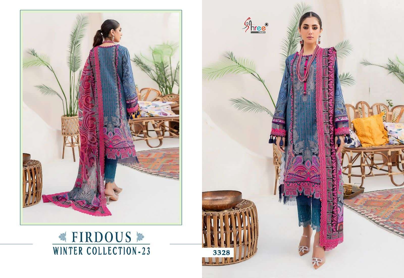 FIRDOUS WINTER COLLECTION - 23 Salwar Kameez Wholesale catalog