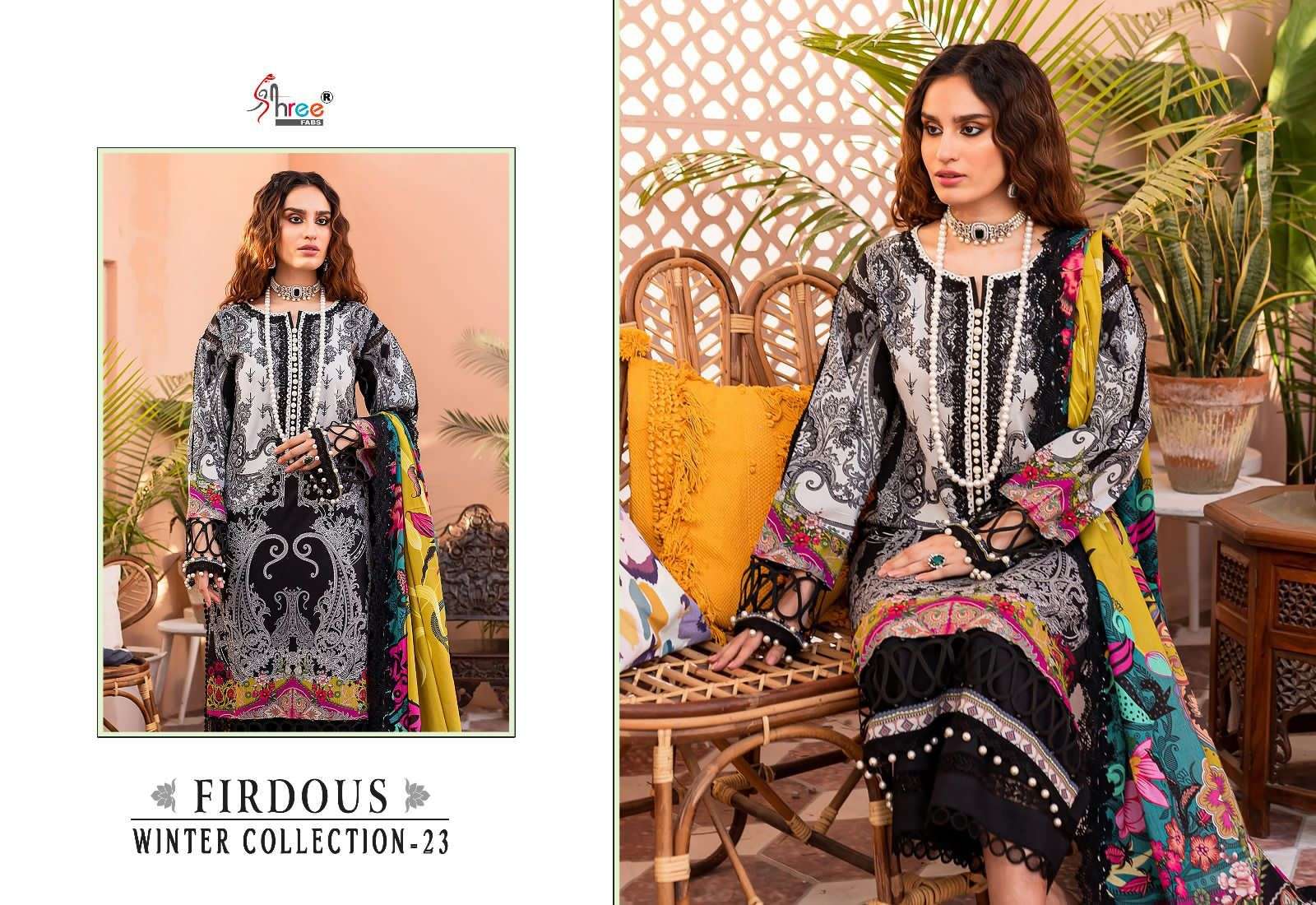 FIRDOUS WINTER COLLECTION - 23 Salwar Kameez Wholesale catalog