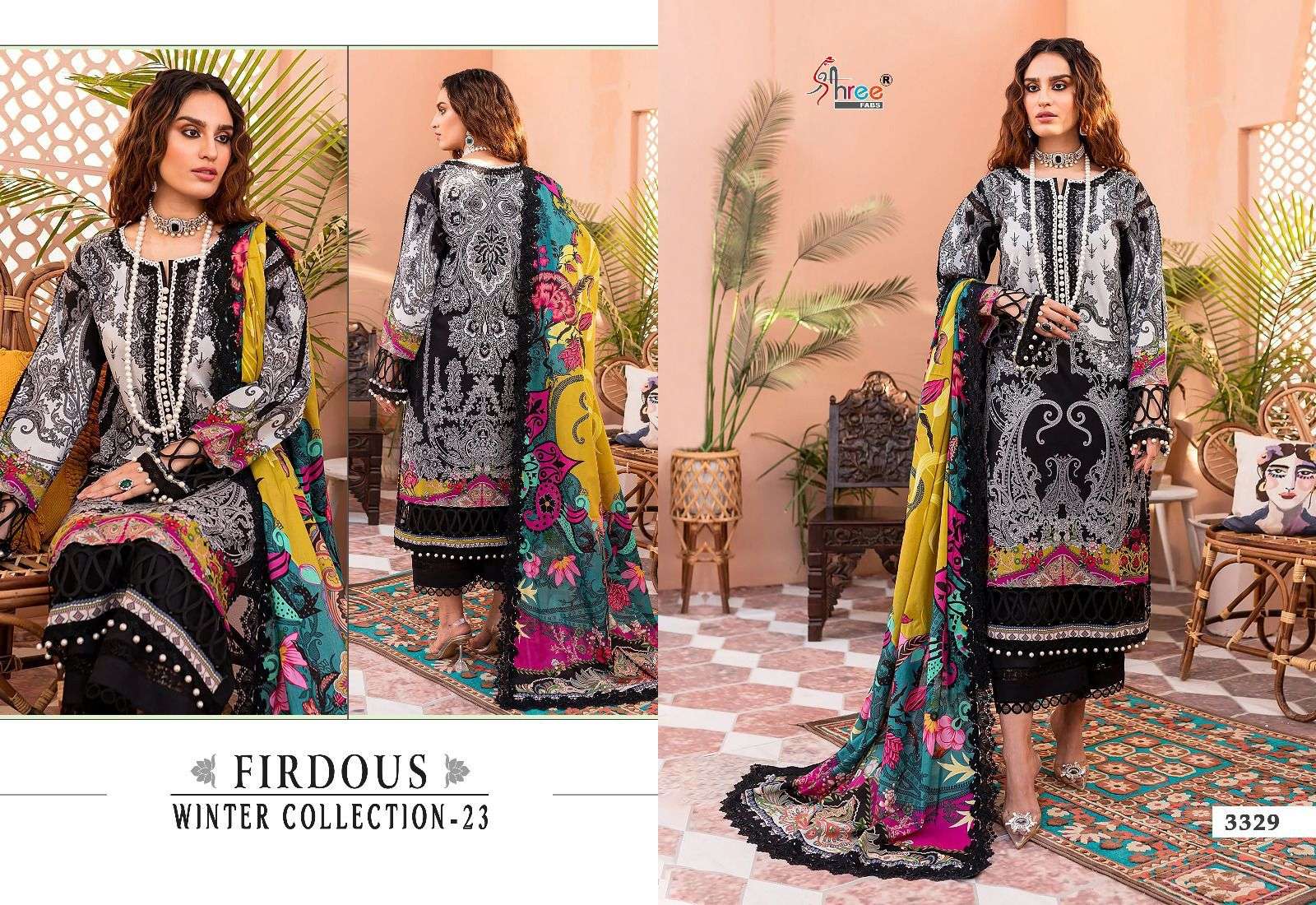 FIRDOUS WINTER COLLECTION - 23 Salwar Kameez Wholesale catalog