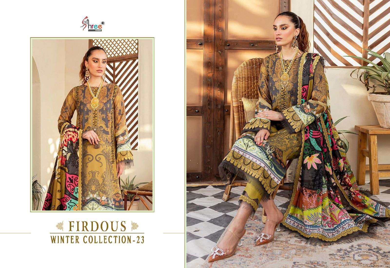 FIRDOUS WINTER COLLECTION - 23 Salwar Kameez Wholesale catalog