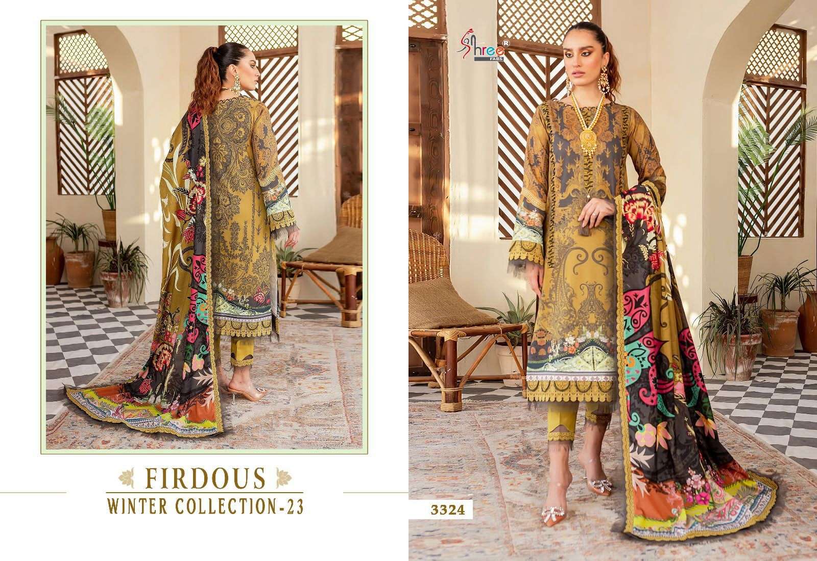 FIRDOUS WINTER COLLECTION - 23 Salwar Kameez Wholesale catalog