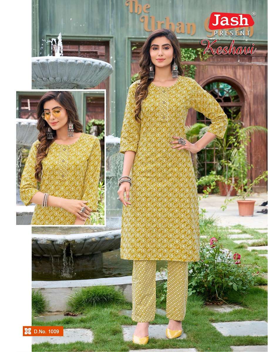 Jash Keshavi Vol-1 -Kurti With Pant -Wholesale Catalog