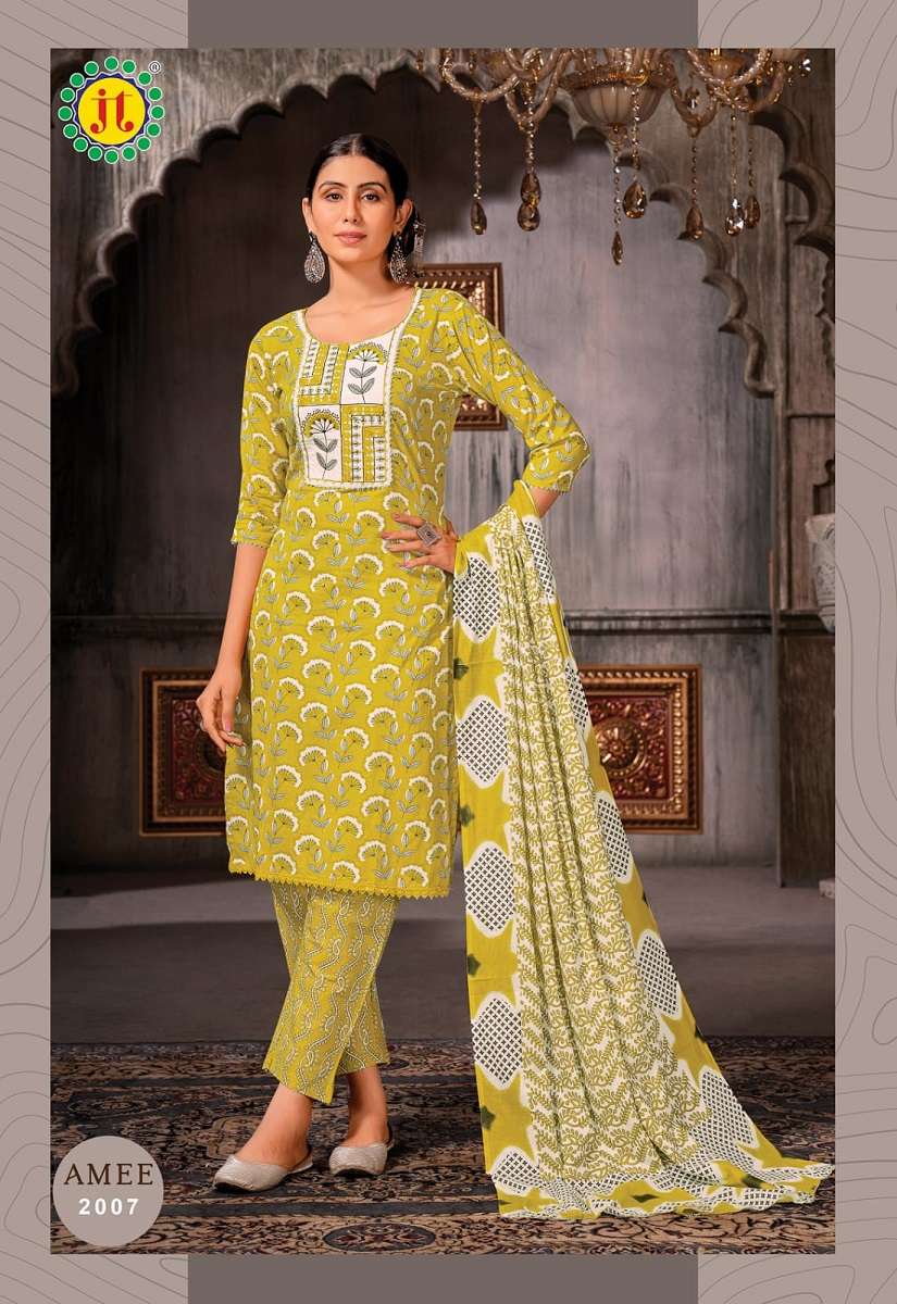 Jt Amee Vol-2 -Kurti Pant With Dupatta -Wholesale Catalog