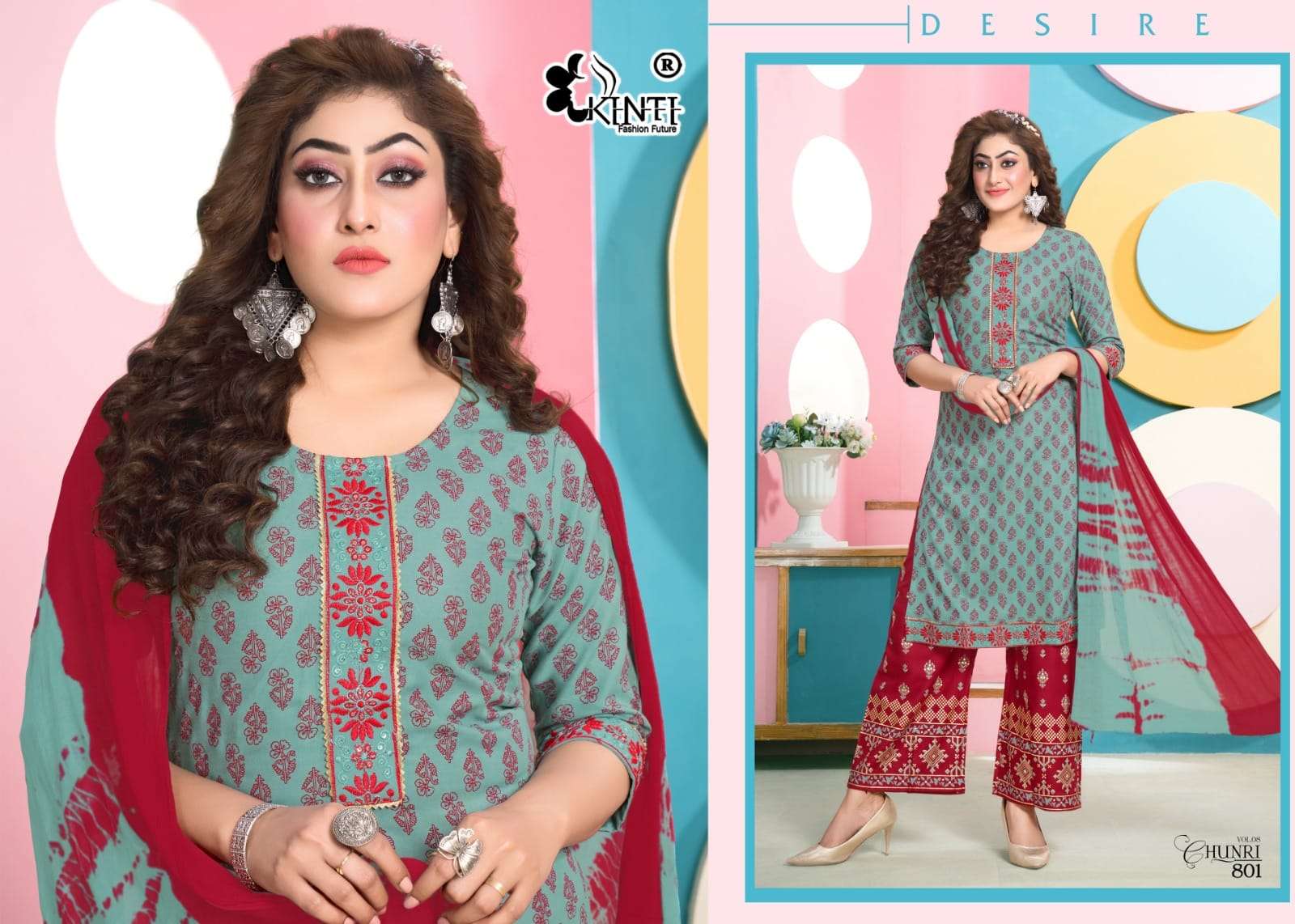 KINTI Chunri Heavy RAYON Kurti Wholesale catalog