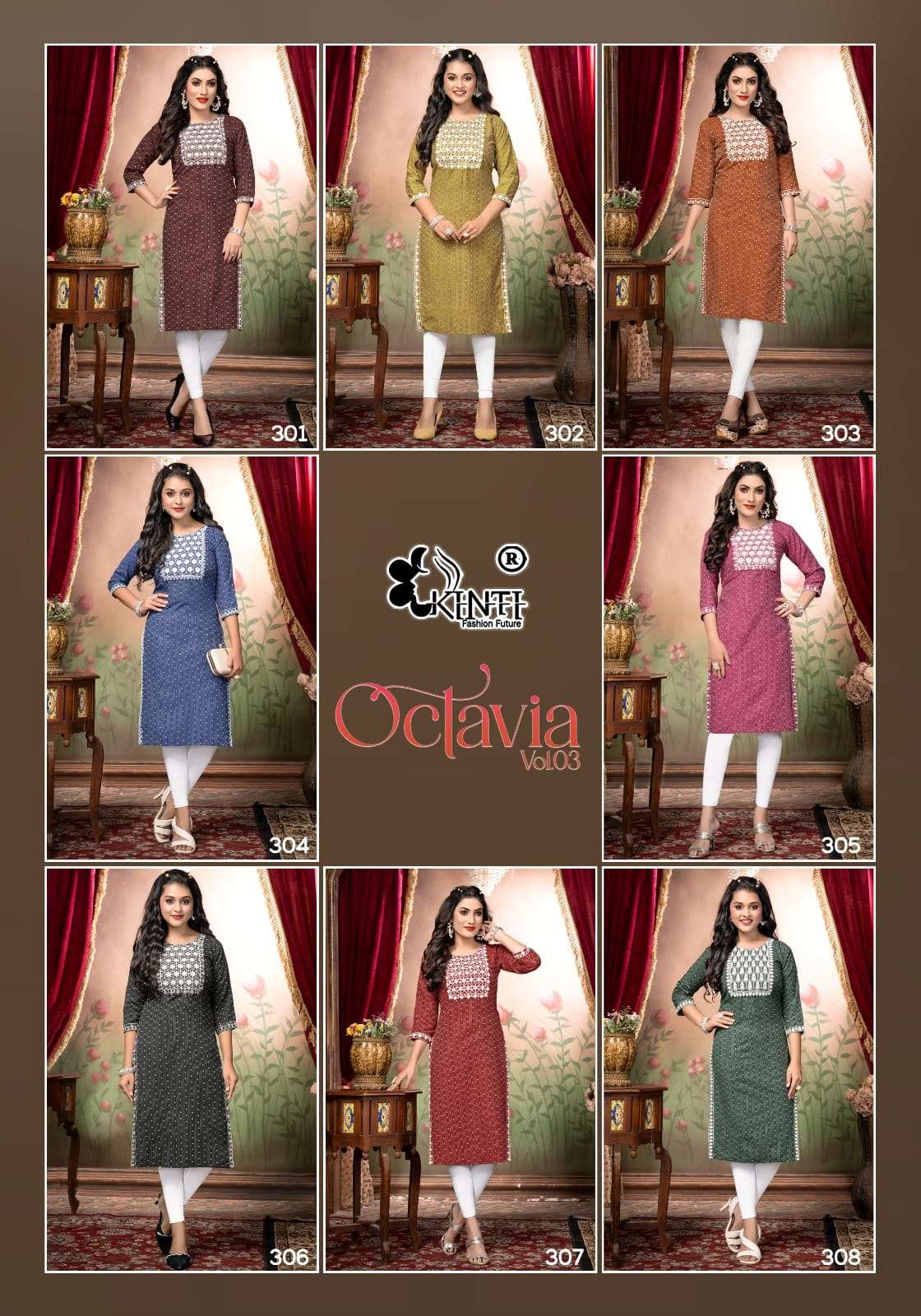 KINTI Octavia vol -3 Kurti Wholesale catalog