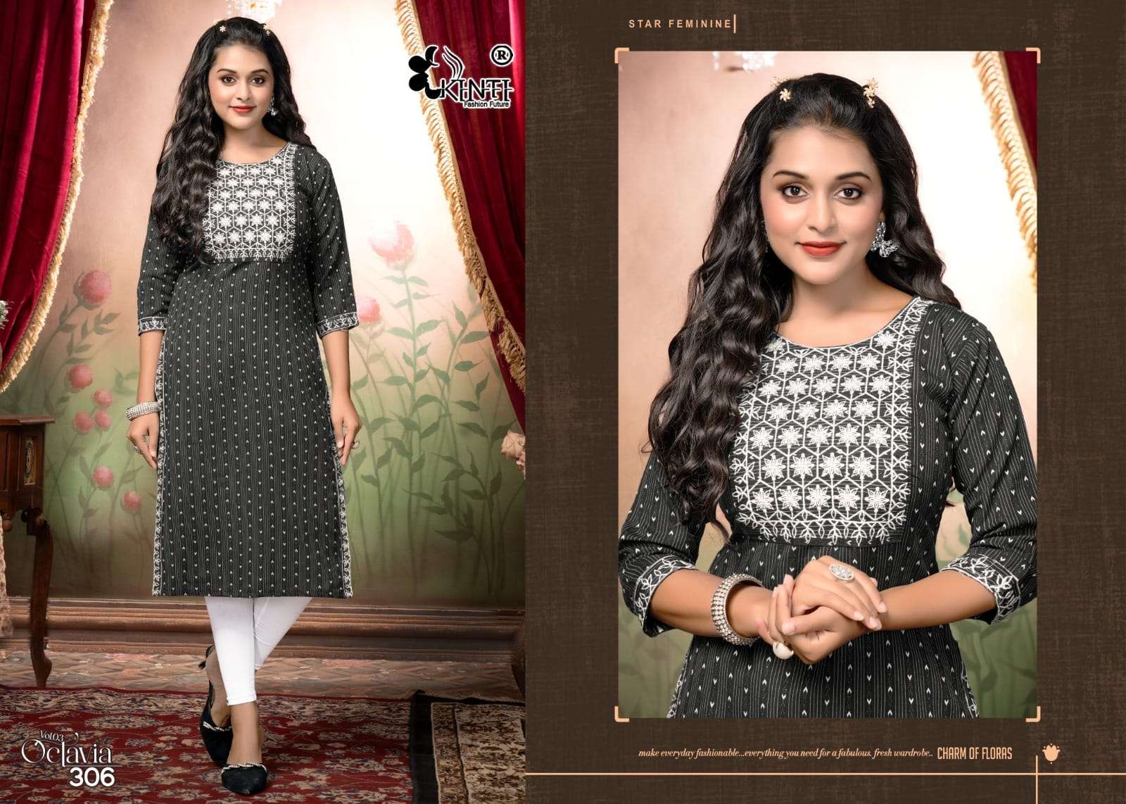 KINTI Octavia vol -3 Kurti Wholesale catalog