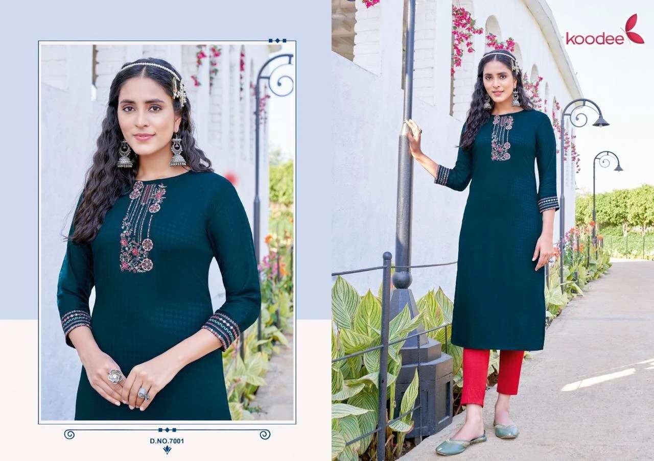 Koodee Raas 1 Festive Designer Long Kurti Wholesale catalog