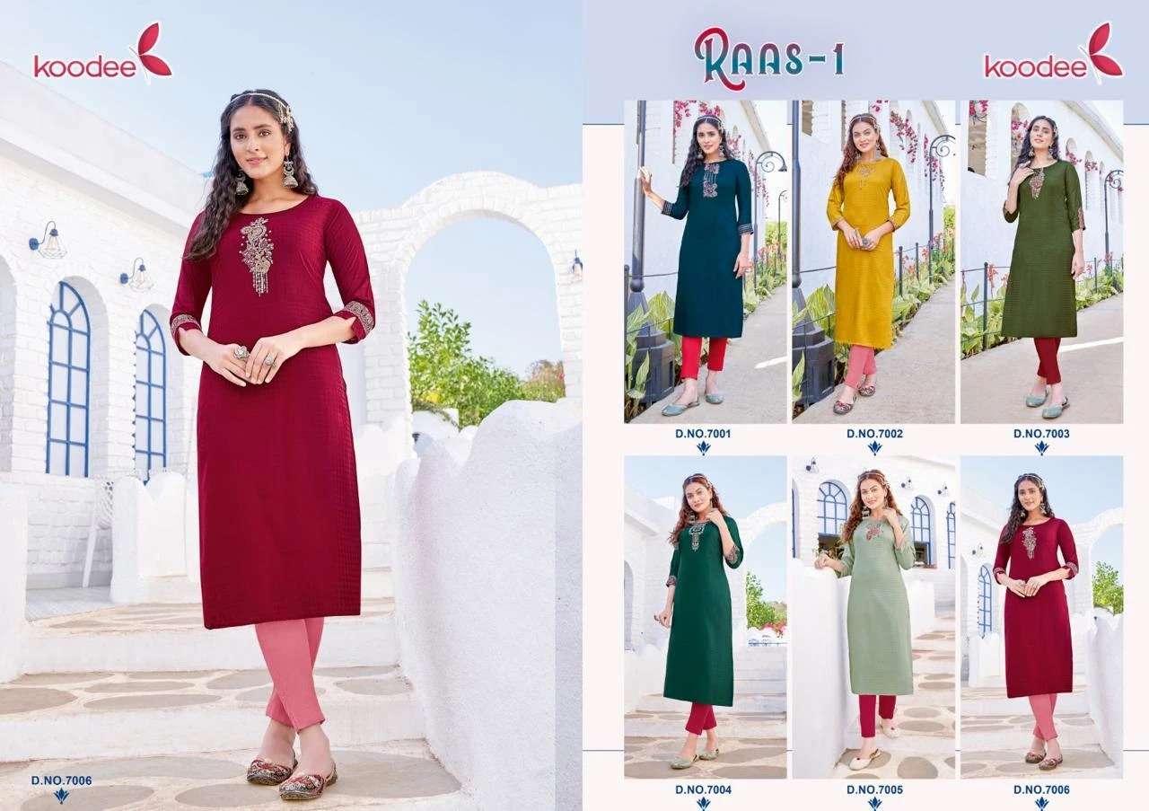 Koodee Raas 1 Festive Designer Long Kurti Wholesale catalog