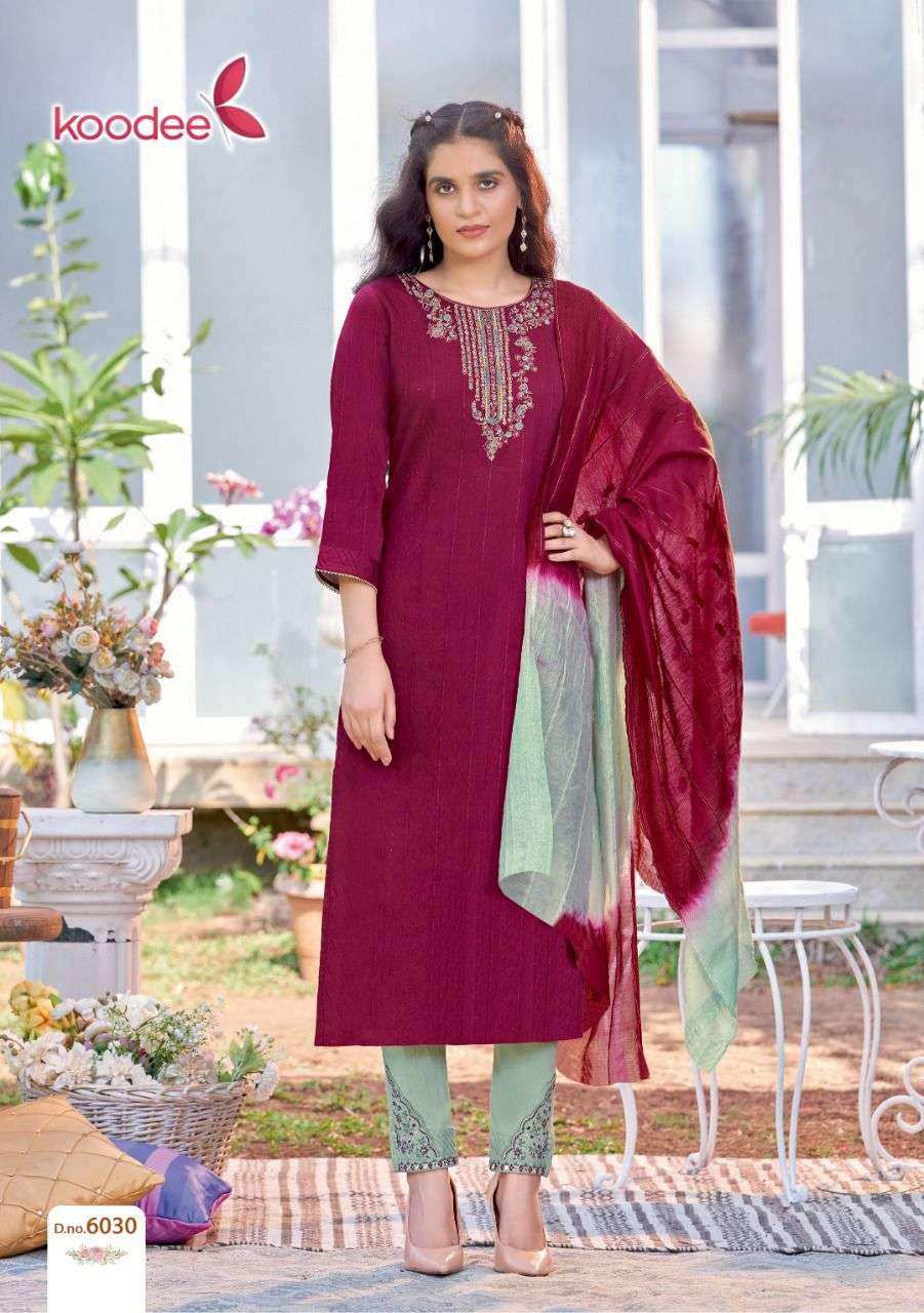 KOODEE Riva-6 Kurti Pant With Dupatta Wholesale catalog