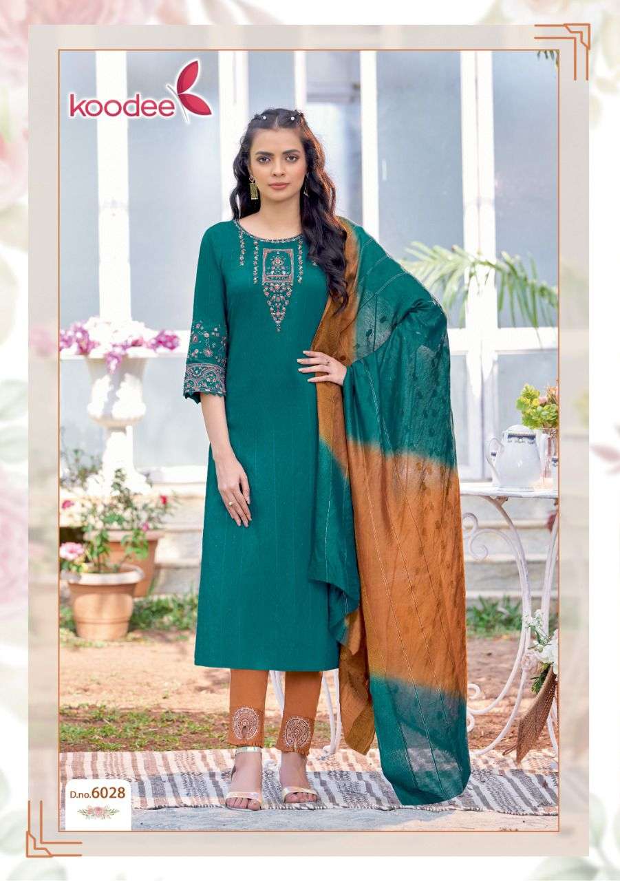 KOODEE Riva-6 Kurti Pant With Dupatta Wholesale catalog